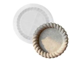 Molde silicona bandeja redonda trenzada 